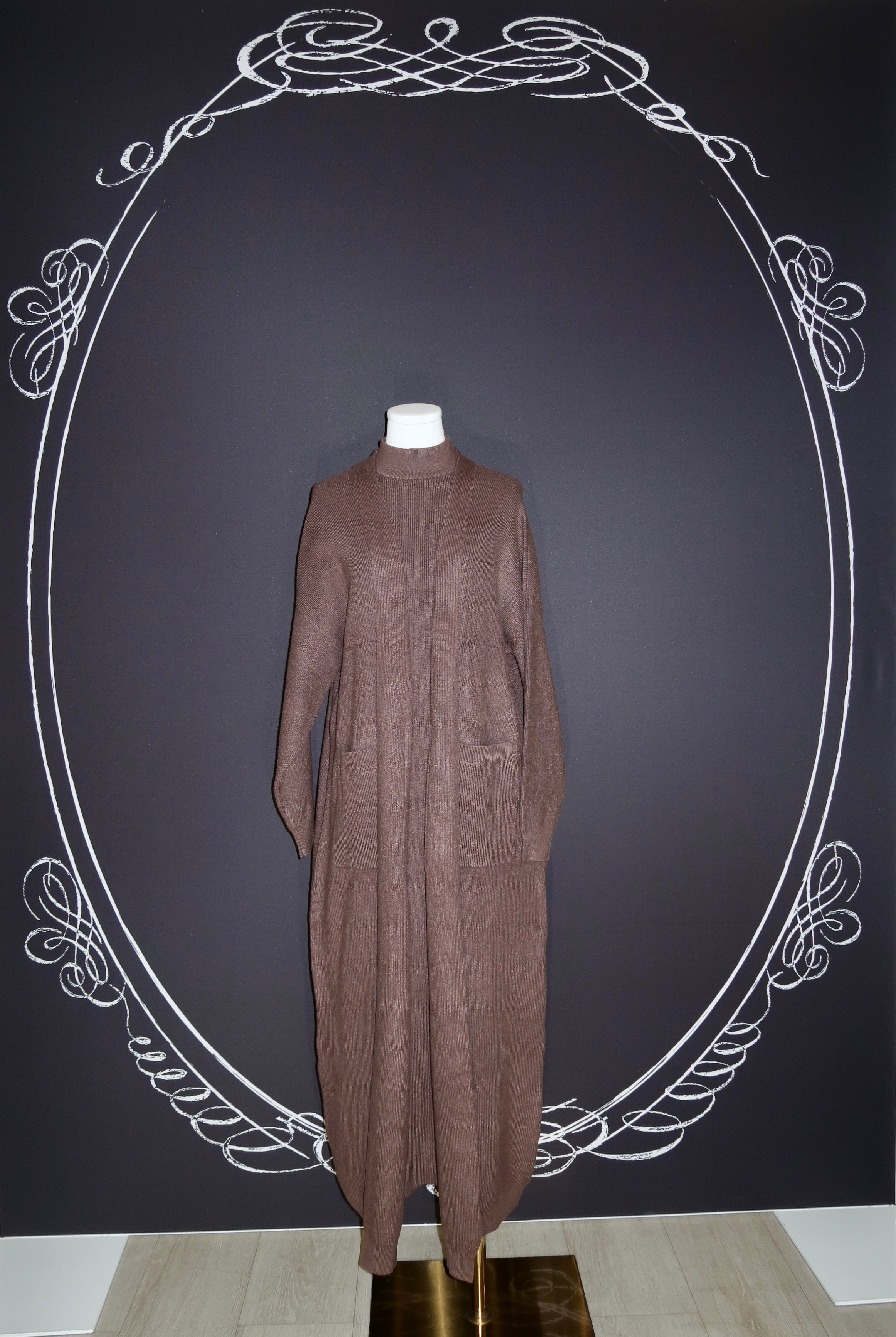 アメリヴィンテージ CUSTOM RAP LONG KNIT TOP（COLOR SCHEME LONG  